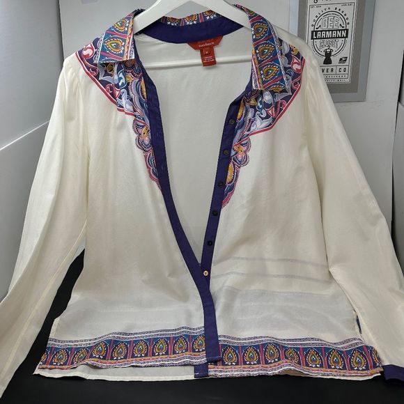 SUNDANCE SILK TOP LONG SLEEVE - Picture 3 of 16